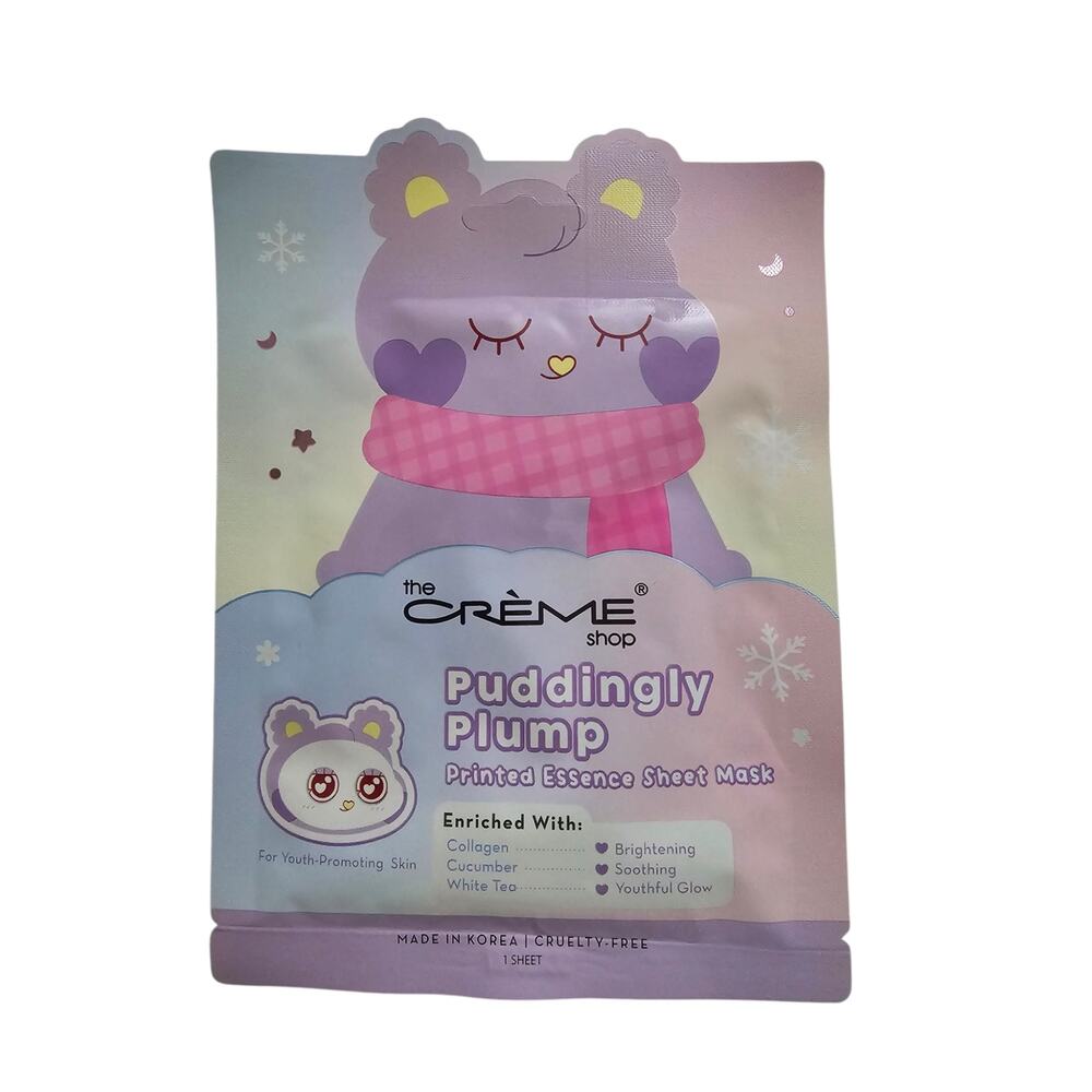 The Creme Shop Sheet Mask - Puddingly Plump - Collagen